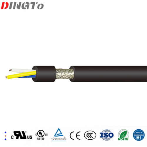 UL2725-S/20276-S UL/CUL 认证 PVC 护套柔性对绞屏蔽柔数据电缆，30V 超细外径